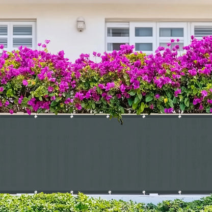 Balcony Privacy Screen Fence Cover with Grommets – Waterproof UV Protection Sunshade Cloth for Patio, Garden & Outdoor Shelter