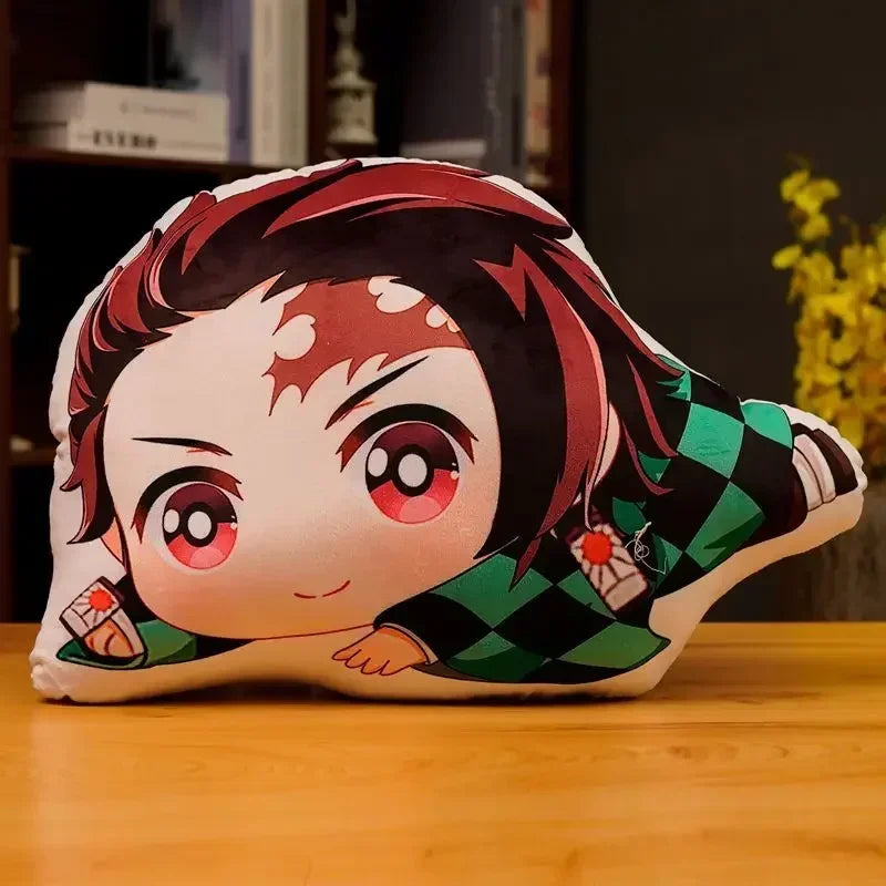 Demon Slayer Kimetsu no Yaiba Plush Cushion – Anime Dakimakura Pillow Tanjiro Nezuko Zenitsu Inosuke Kawaii Doll
