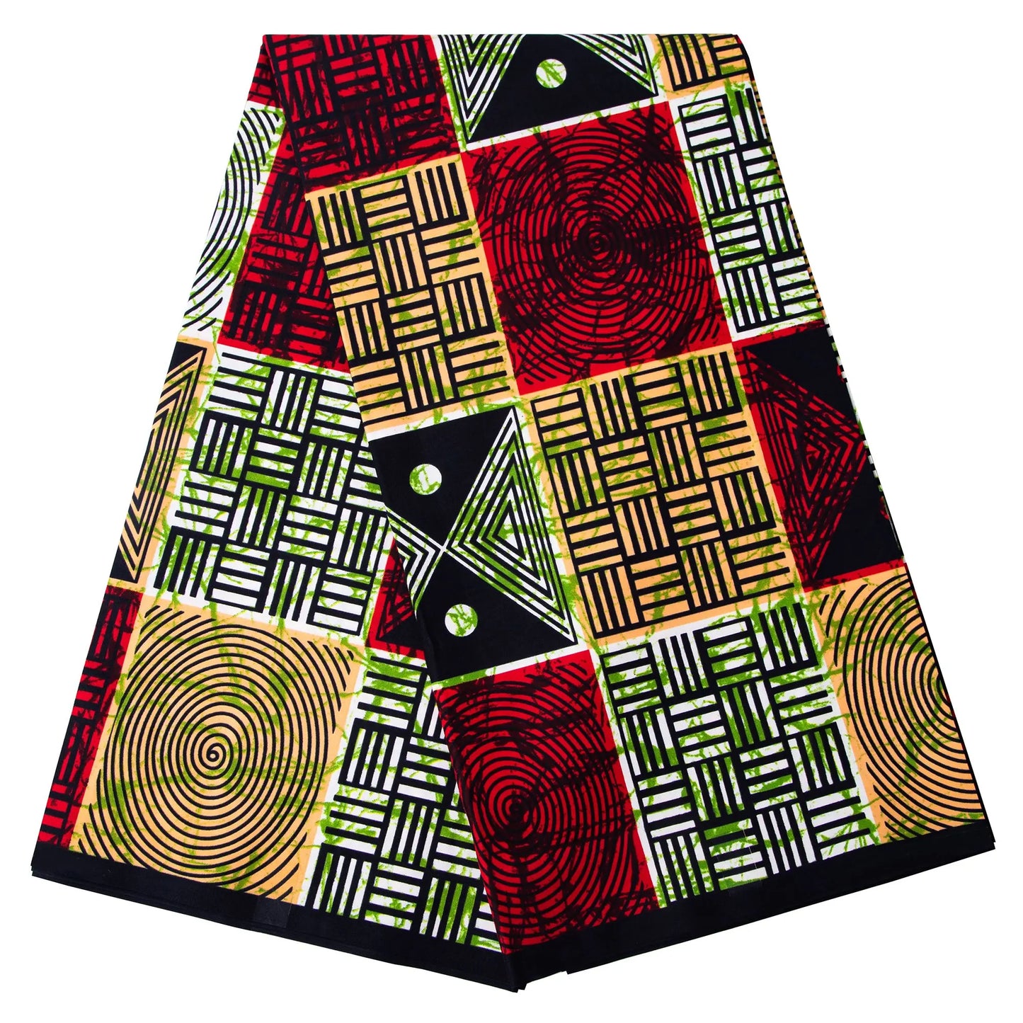 African Wax Fabric Nigeria Ankara Block Print - High Quality Batik Sewing Cloth