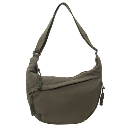 New Nylon Fabric Shoulder Bag – High Capacity Women's Crossbody Messenger Bag, Versatile & Leisure Hobo