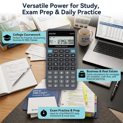 Financial Business Calculator - Cash Flow, Amortization & Break-Even Calculator for Real Estate, Banking & Accounting