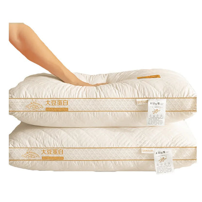 Soybean Fiber Cervical Pillow — Adult Sleep Pillow Core for Home, Dormitory & Hotel Use