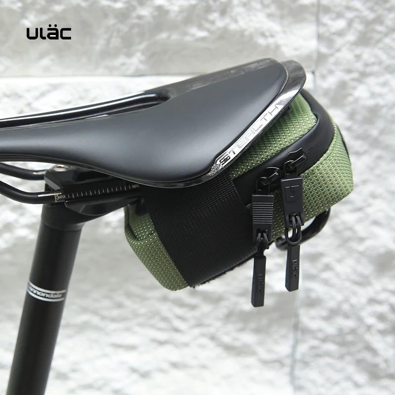 ULAC 0.5L Waterproof Bicycle Saddle Bag — Mini Shockproof MTB Seatpost Rear Pack Tail Pouch