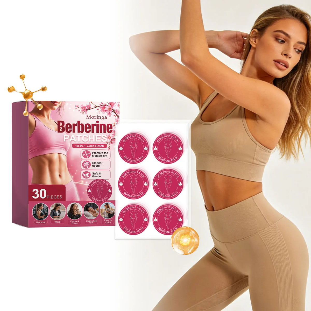 Berberine Patches - Easy-to-Use Wellness Stickers for Daily Body Care