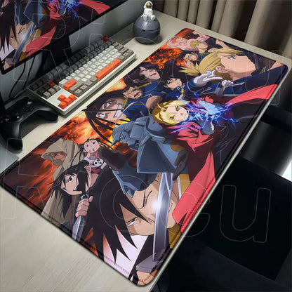 Fullmetal Alchemist XXL Gaming Mouse Pad – Large Anti-Slip Keyboard Desk Mat for Home & Office