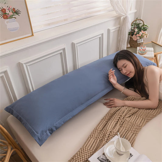 Couple Long Pillowcase Cover - Soft Polyester Large Pillow Cover in 120cm, 150cm & 180cm Sizes