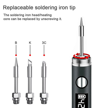 USB 5V 8W Portable Soldering Iron with Lithium Battery – Electric Welding Repair Tool for Electronics, DIY & Mobile Repair Work