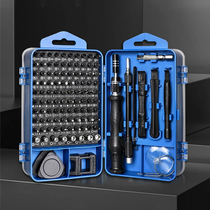 115/117-in-1 Precision Screwdriver Set – Magnetic Hex Bits Hand Tool Kit for iPhone, Xiaomi, Mac & PC Repair