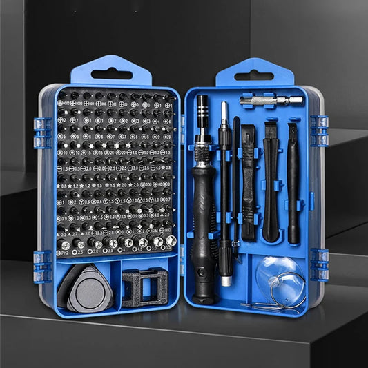 115/117-in-1 Precision Screwdriver Set – Magnetic Hex Bits Hand Tool Kit for iPhone, Xiaomi, Mac & PC Repair