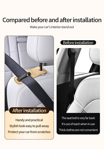 Car Seat Belt Limiter Extension – Adjustable Anti-Pinch Safety Device for Pregnant Women & Children