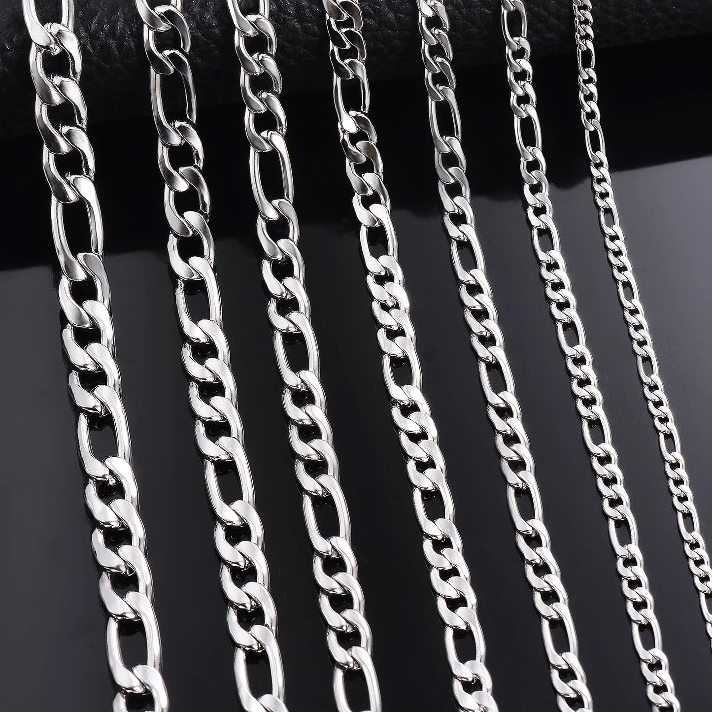 925 Sterling Silver Necklace — 2–12mm Width, 40–75cm Long Chain with Lobster Clasp for Men & Women, Engagement Jewelry