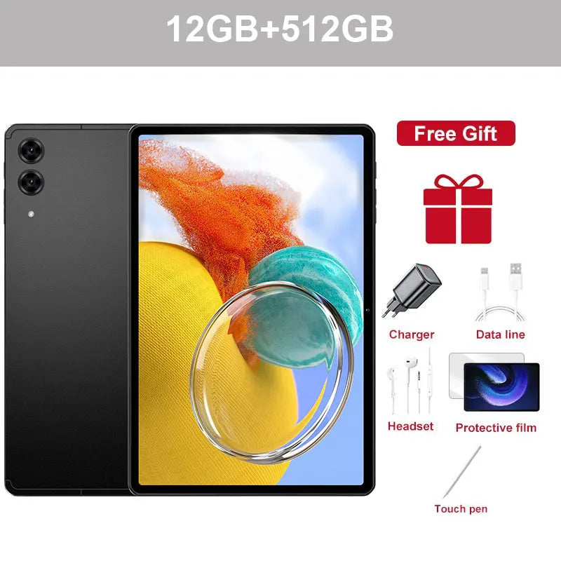 10.1" S10 Ultra Kids Tablet – Global Edition Android 15, 5G Dual SIM, Gaming Tablet 22GB+2TB, 10000mAh