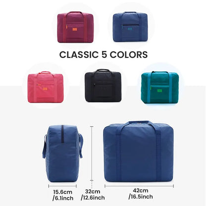 Fashion Foldable Travel Duffel Bag — Lightweight Weekender Tote for Men & Women, Carry-On Luggage Bag