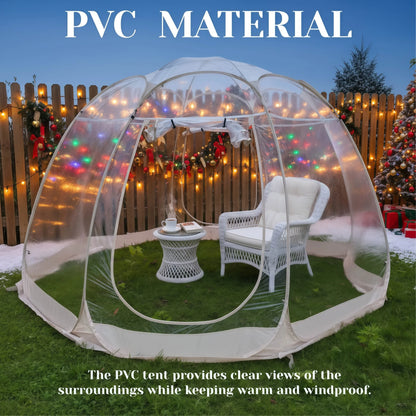 Large Instant Pop-Up Bubble Tent - Weatherproof Outdoor Igloo Screen House & Oversized Camping Pod for Patio Camping