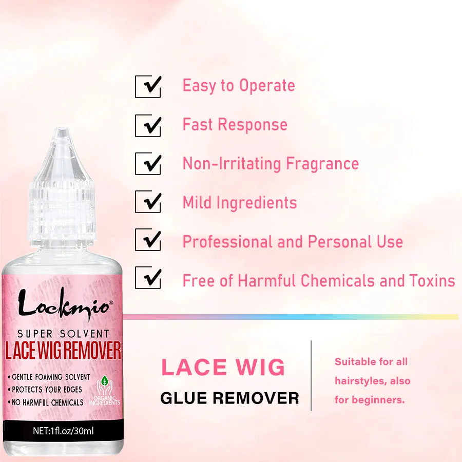 Waterproof Wig Glue Adhesive Kit - Lace Front Toupee Bonding Glue & Remover for Beginners