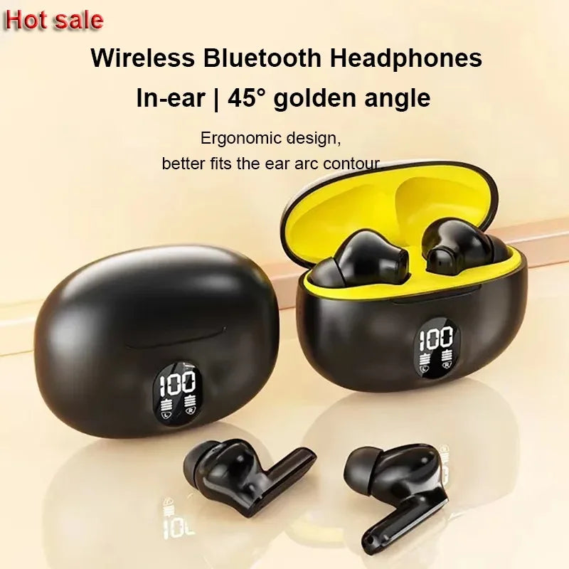 S510 TWS Wireless Bluetooth 5.3 Earbuds - LED Digital Display Stereo Headphones for Xiaomi & More