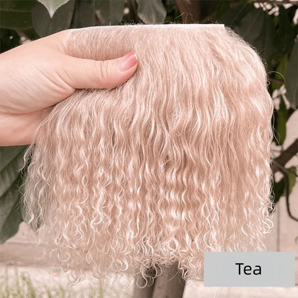 Mongolia Fur Sheepskin Curly Hair Extensions — Cute Wool Texture Wigs for SD, Blyth & BJD Dolls