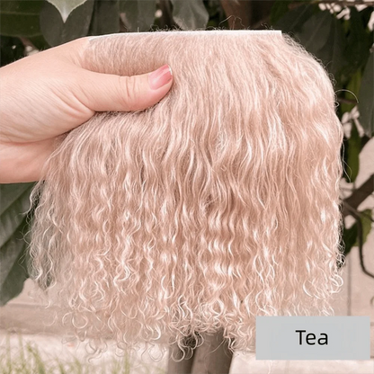 Mongolia Fur Sheepskin Curly Hair Extensions — Cute Wool Texture Wigs for SD, Blyth & BJD Dolls