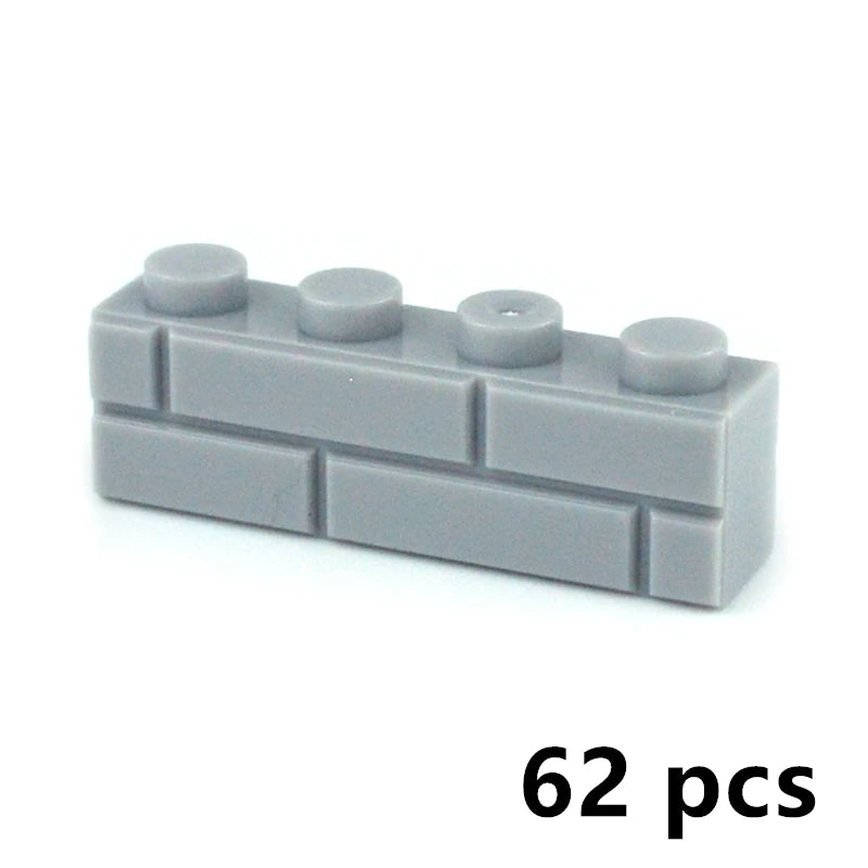 DIY Building Block Wall Figures Bricks - 1x2, 1x3 & 1x4 Small Construction Bricks for Creative Building & Educational Play