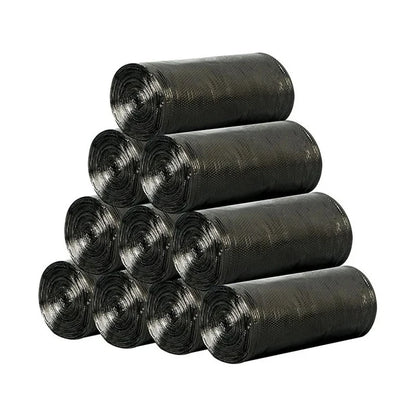 100pcs Black Household Rubbish Bags for Bathroom, Kitchen, and Trash Can - Disposable Plastic Garbage Bags