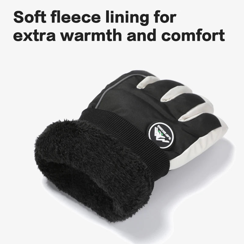 Men’s Waterproof Winter Ski Gloves – Thermal Touchscreen Cold Weather Gloves for Skiing, Cycling & Outdoor Sports