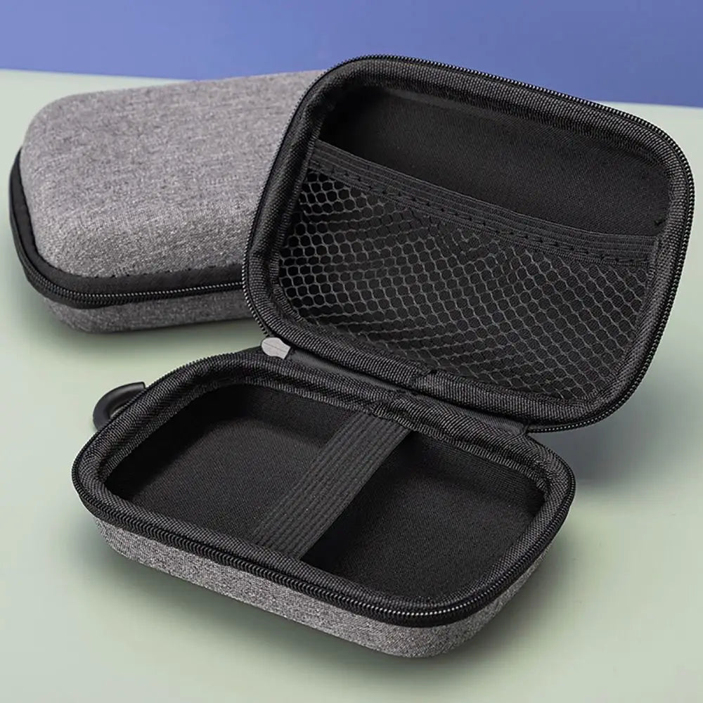 Mini EVA Storage Bag — Zipper Carrying Pouch for AirPods, Earphones, Phone, Charging Cables & Digital Accessories