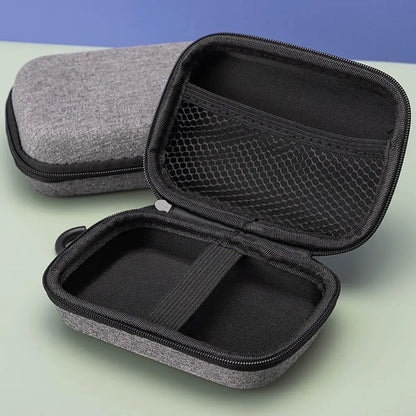 Mini EVA Storage Bag — Zipper Carrying Pouch for AirPods, Earphones, Phone, Charging Cables & Digital Accessories