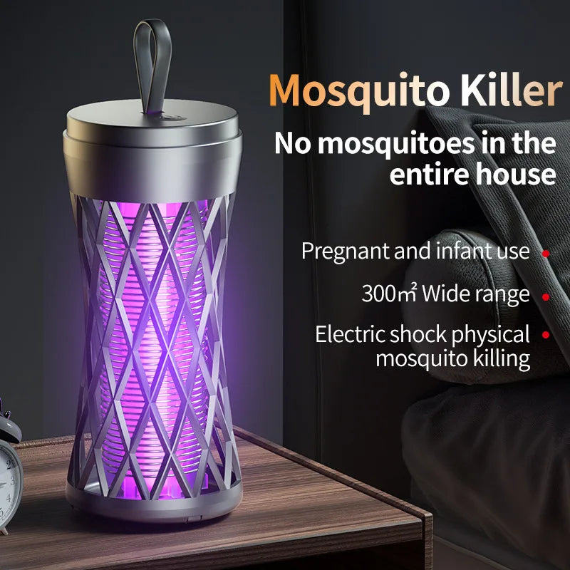 Electric Mosquito Killer Lamp - Outdoor Atmosphere Light & Safe Household Bug Zapper