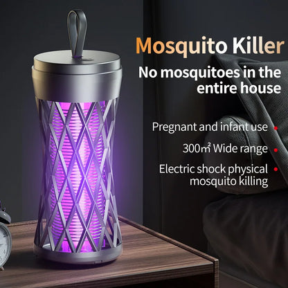 Electric Mosquito Killer Lamp - Outdoor Atmosphere Light & Safe Household Bug Zapper