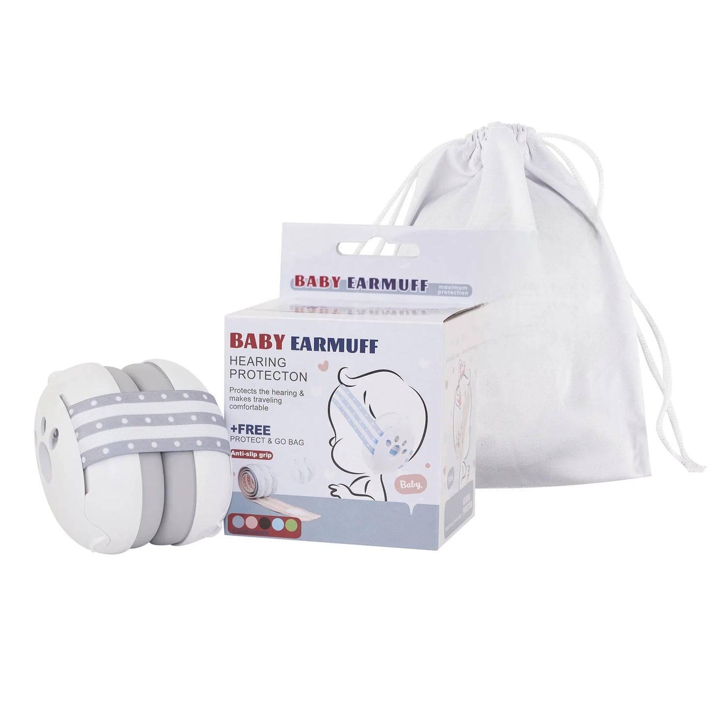 2-in-1 Baby Noise-Reduction Earmuffs – Adjustable Kids Ear Protection Headset for Sleep, Travel & Airplane Anti-Noise Comfort