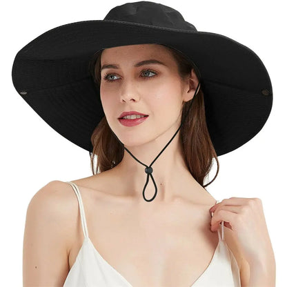 Wide Brim Boonie Bucket Hat – UV Sun Protection for Men and Women – Ideal for Summer Fishing