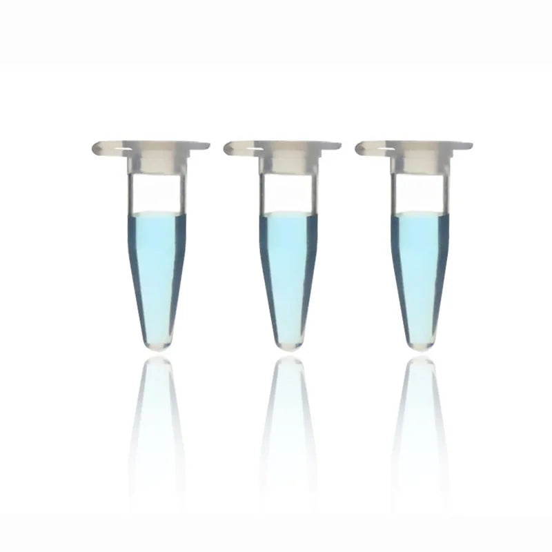50PCS Micro 0.2ml Centrifuge Tubes – Transparent Plastic Test Tube Containers with Lids for Lab Use