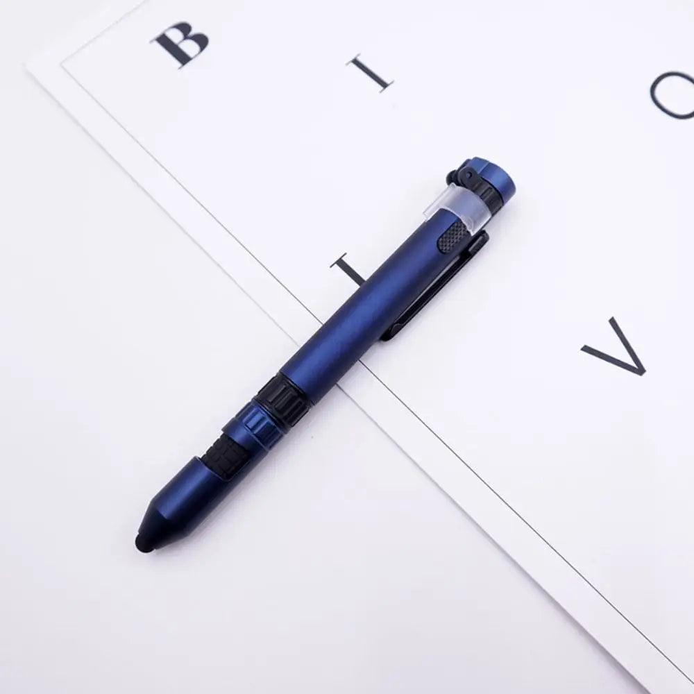 6-in-1 Multifunctional Pen Light - Outdoor Travel Tool with Screwdriver, Compass, Touch Stylus & Holder