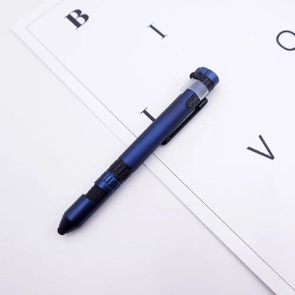 6-in-1 Multifunctional Pen Light - Outdoor Travel Tool with Screwdriver, Compass, Touch Stylus & Holder