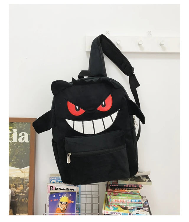 New Fashion Women's Backpack — High-Quality Large Capacity Computer Bag with Cartoon Pattern, Soft Fabric Shoulder Handbag