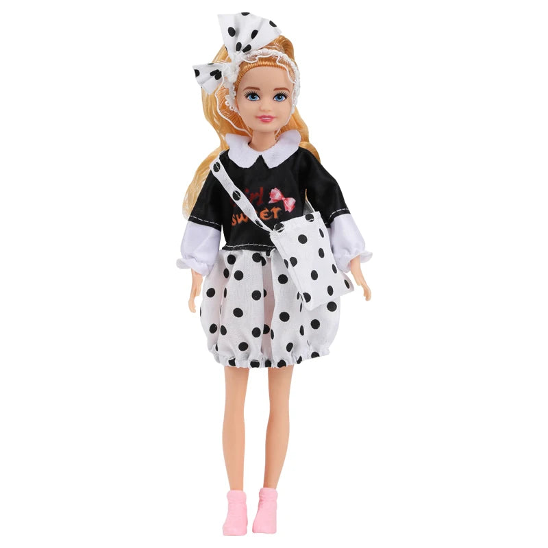 Kawaii 7-Inch Fashion Dolls for Little Girls – 23cm Female Figures for DIY Playhouse, Baby Toys & Gift