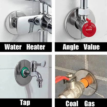 4/1Pcs Stainless Steel Faucet Decorative Cover – Self-Adhesive Shower Pipe Wall Trim for Bathroom & Kitchen Faucet Accessories