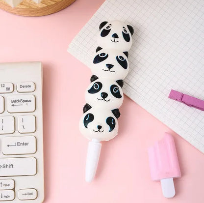 Kawaii Squishy Gel Pens – Cute Animal and Fruit-Shaped Stress Relief Pens for School and Office Supplies