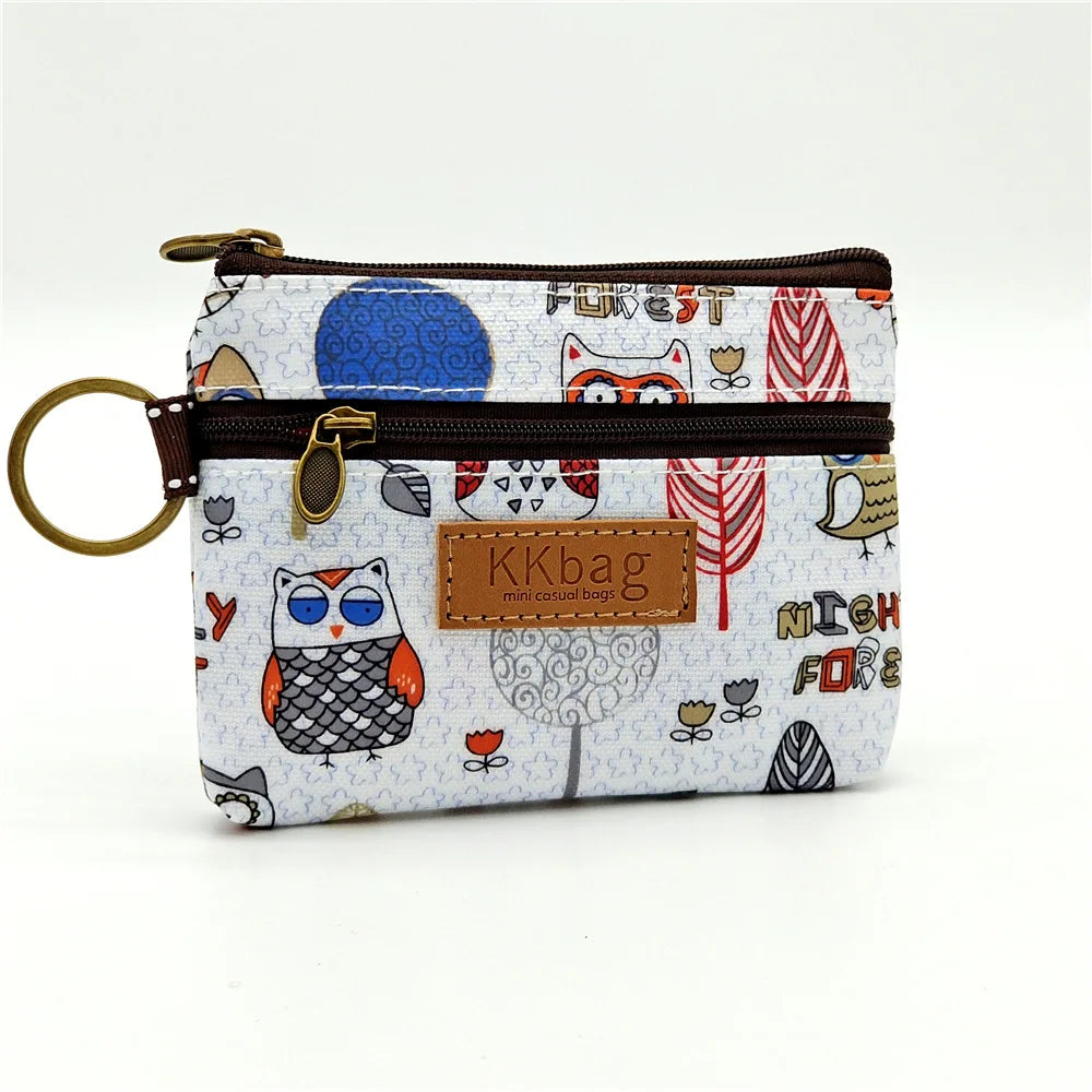 Cute Animal Zipper Wallet - Cartoon Coin Purse, Lightweight Money Bag, Key & Card Holder for Women and Students