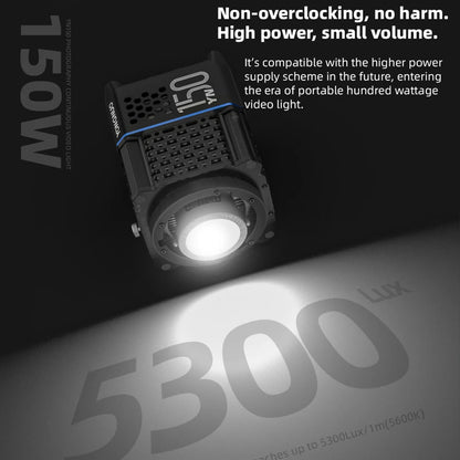 Yongnuo YN150 150W Portable LED Video Light - 2700–6500K COB Handheld Photography Fill Light for YN150Li/YN150S