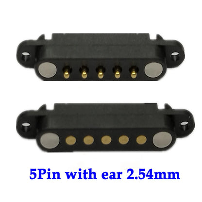 2A DC Magnetic Pogo Pin Connector Set - 2Pin 3Pin 4Pin 5Pin Spring Loaded Male Female Power Socket for Electronics Projects