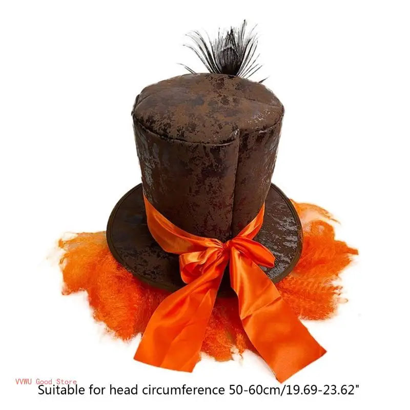Cosplay Mad Hatter Top Hat – Adult & Teen Costume Hat for Carnival and Party Dress-Up