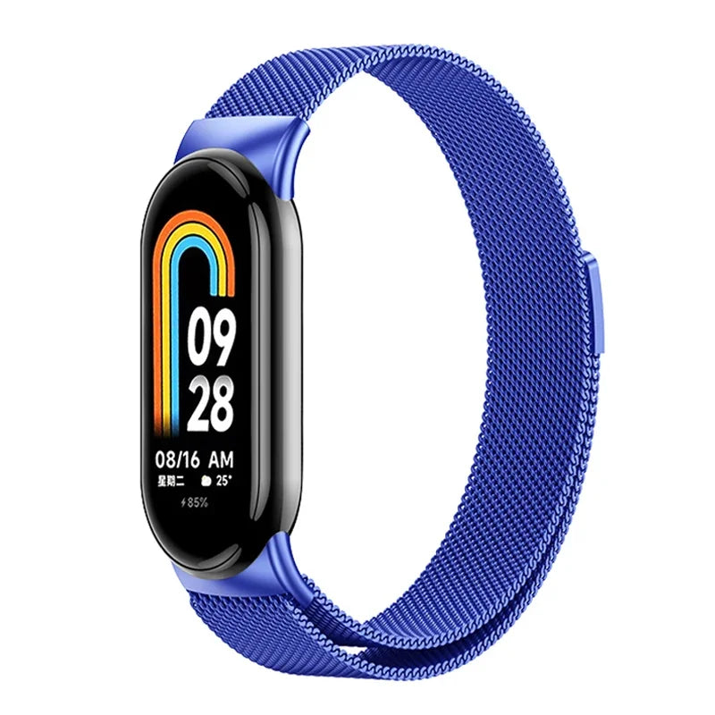 Metal Stainless Steel Strap for Xiaomi Mi Band 8 & 9 – Replacement Smart Bracelet Watchband