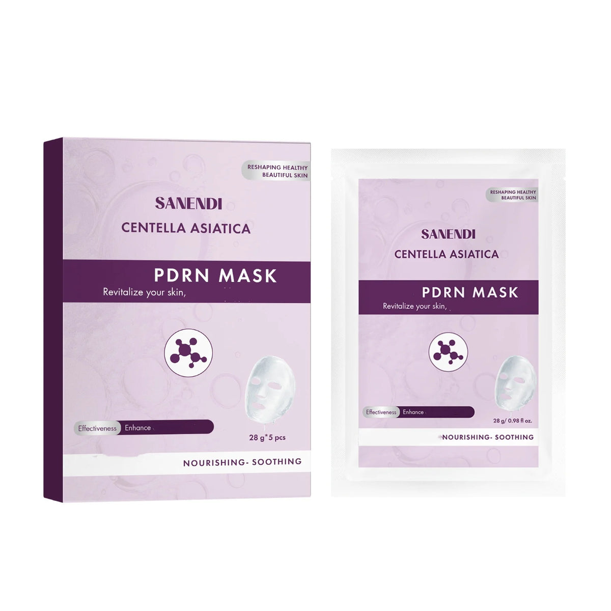 PDRN Salmon DNA Facial Serum - Skin Booster Ampoule & Beauty Salon Care Kit for Glowing Skin