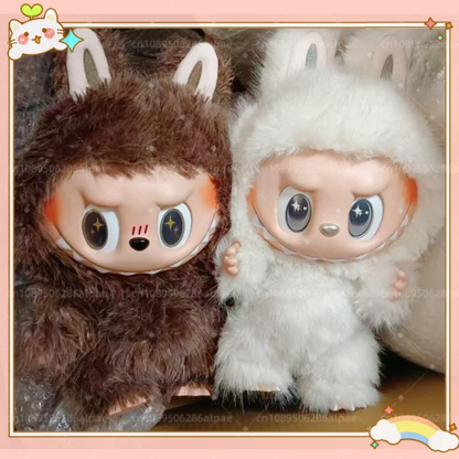 38cm Labubu Zimomo Angel Vinyl Figure – Creative DIY Monster Pendant Toy Gift