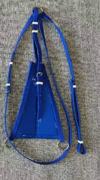 Bow Leather Horse Chest Strap - PVC Equestrian Riding Tack for Long-Distance Riding