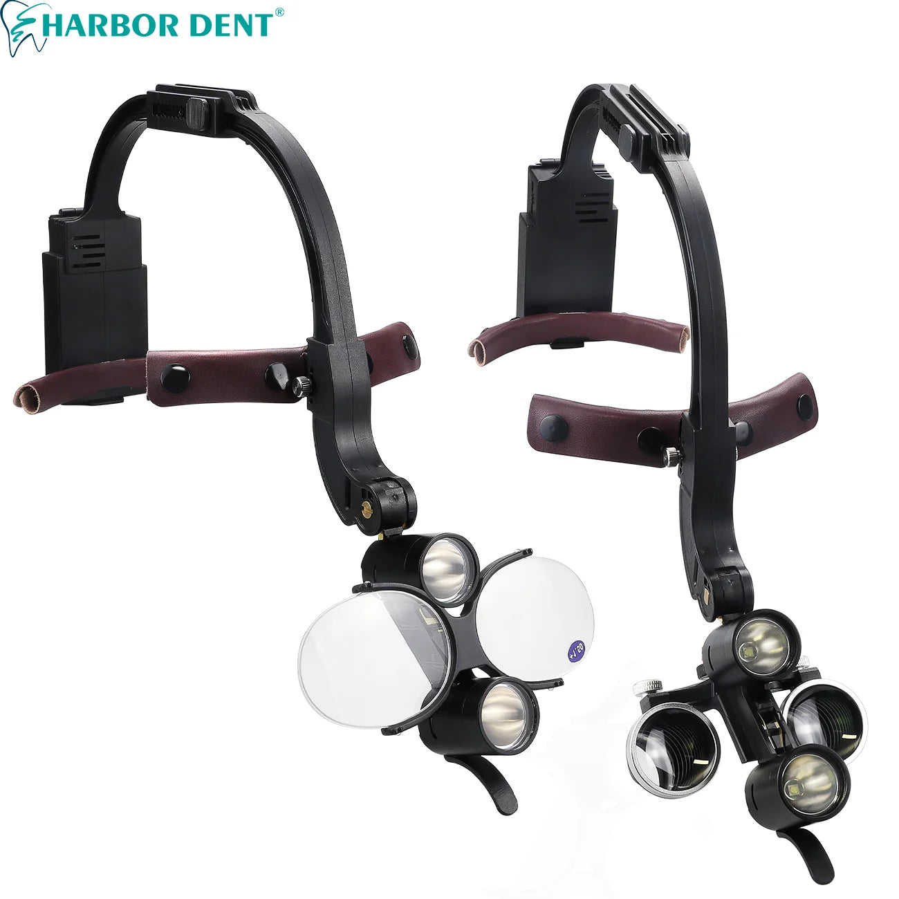 5W Dental LED Headlight – 2.5X/3.5X Magnification Binocular Loupes with 2 Filters for Dentist Surgery
