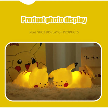 Pokemon Pikachu Night Light – Glowing Bedside Lamp & Cute Toy for Kids’ Birthday or Christmas Gift