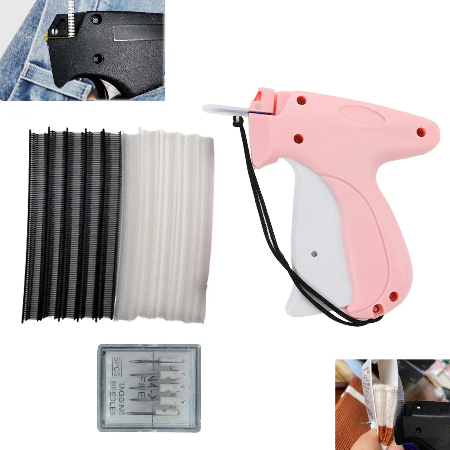 Clothing Fixer Micro Stitch Gun — Mini Fine Stitch Tagging Tool for Sewing, Quilting & Hemming