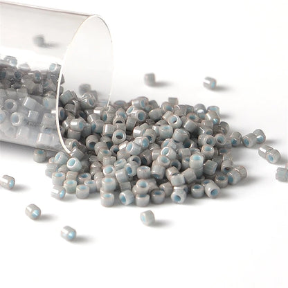 Miyuki Delica 11/0 Seed Beads - Glazed Luster Glass Beads for DIY Jewelry Making